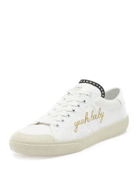 Saint Laurent Yeah Baby Canvas Low